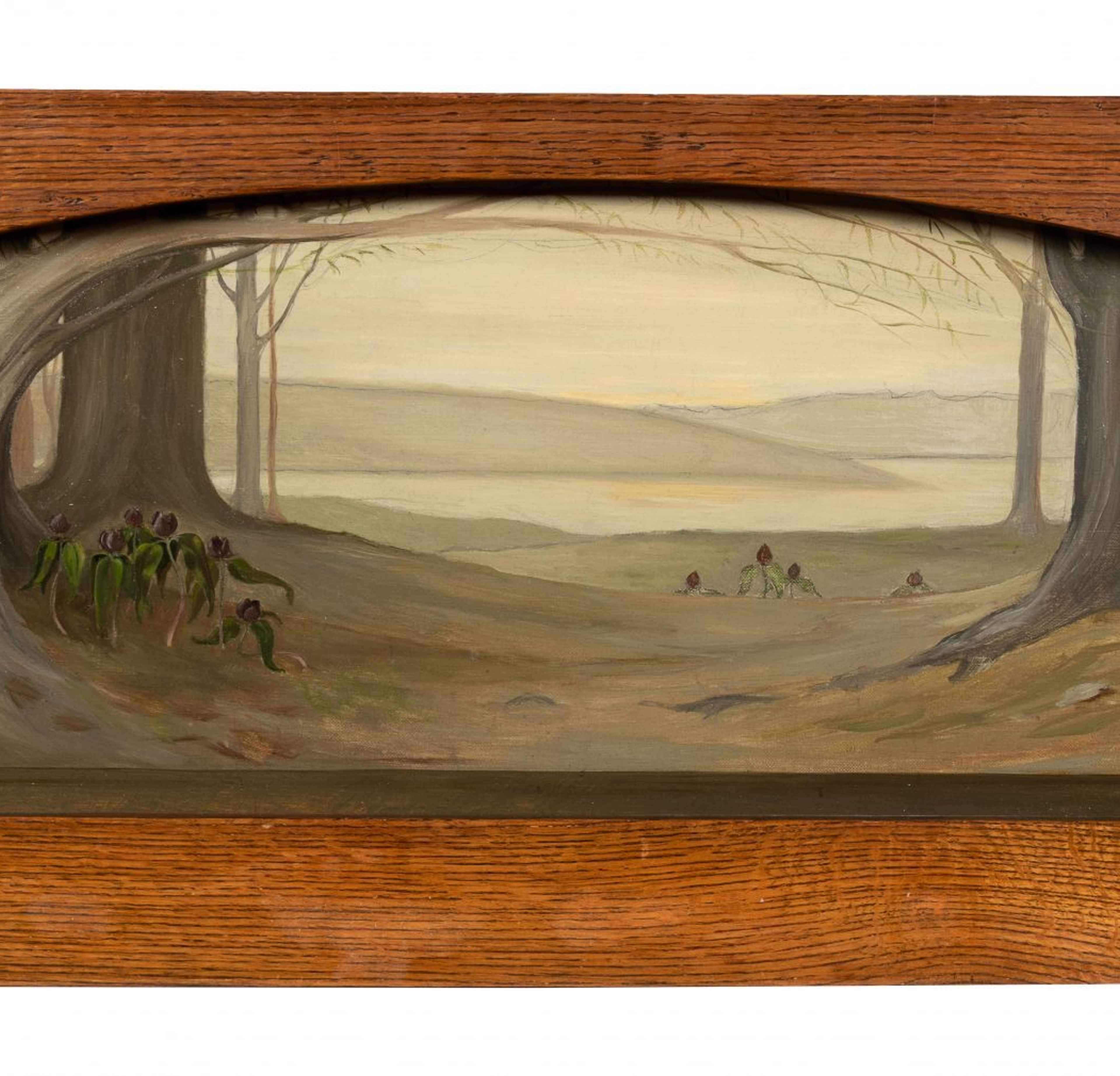 Grant Wood, Decorative Landscape with Crocuses, 1912