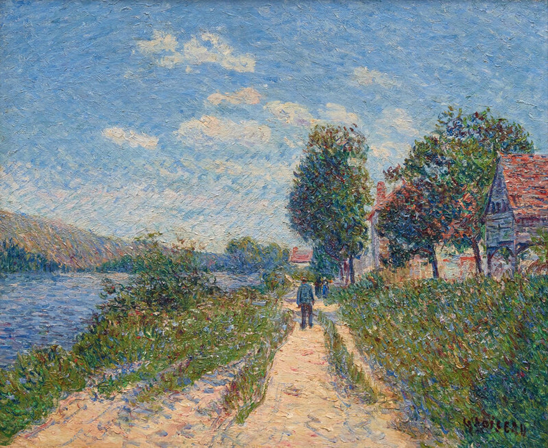 Gustave Loiseau (French, 1865-1935) | Bords de Rivière (Possibly Tournedos-sur-Seine), circa 1899 | Sold for $356,100