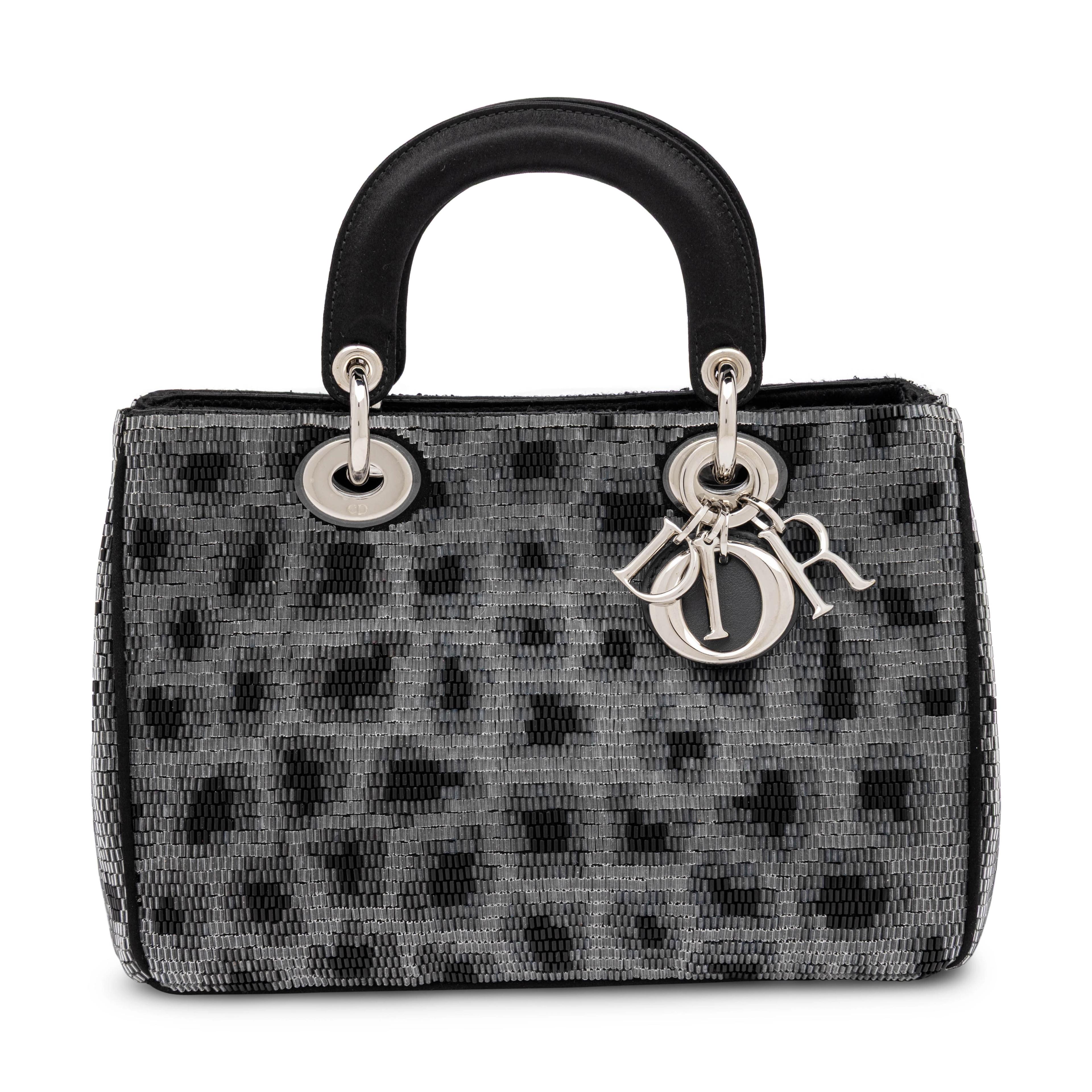 Lot 11 | Christian Dior, Small Diorissimo Bag in Leopard Beading | Estimate: $1,000–2,000