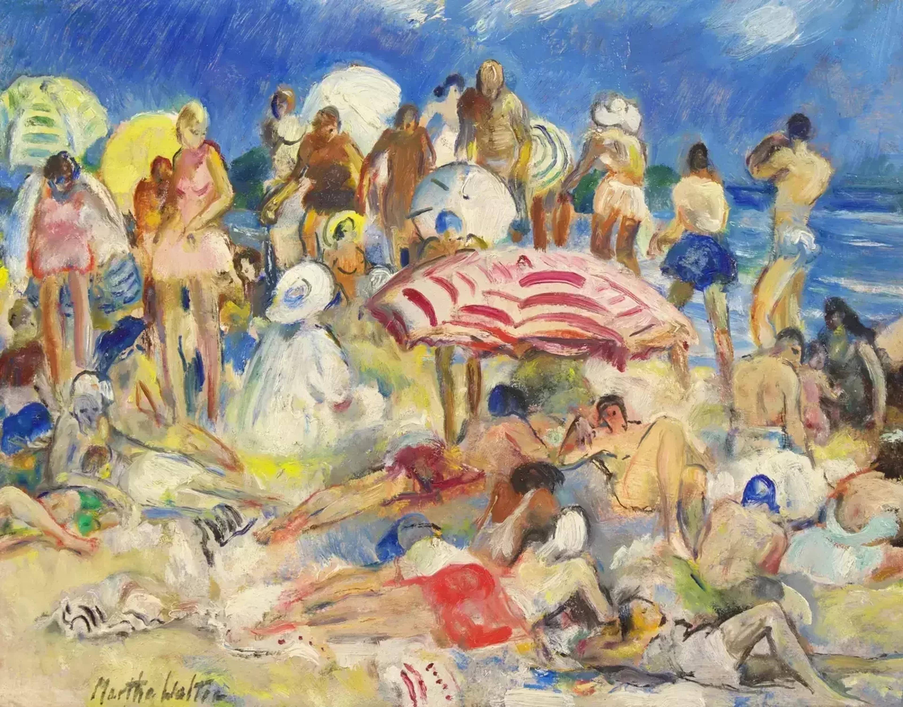 Martha Walter (American 1875-1976) Crowded Beach | Estimate $20,000 - $30,000