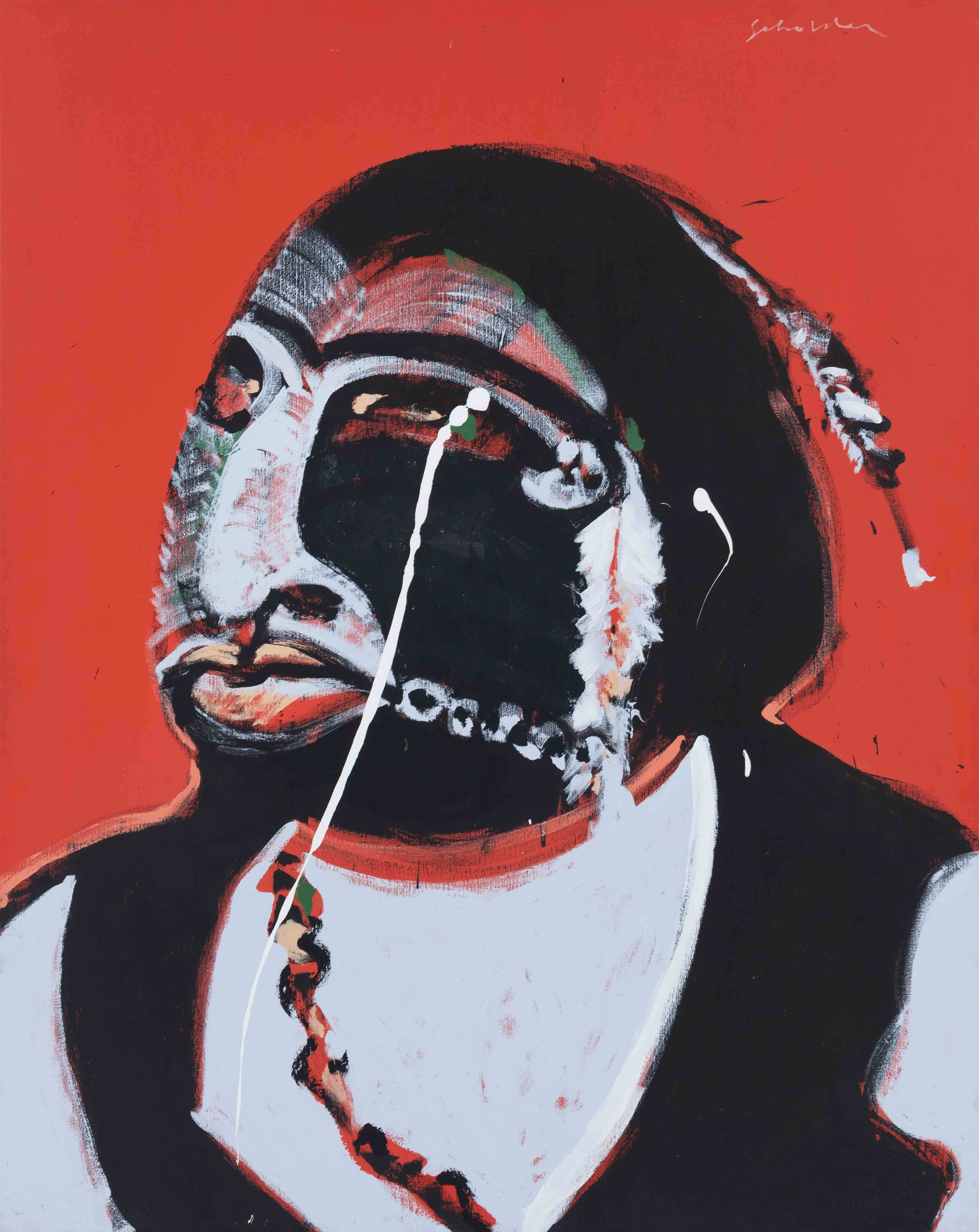 Fritz Scholder’s Insane Indian No. 25 (1972): A Raw and Compassionate Vision 