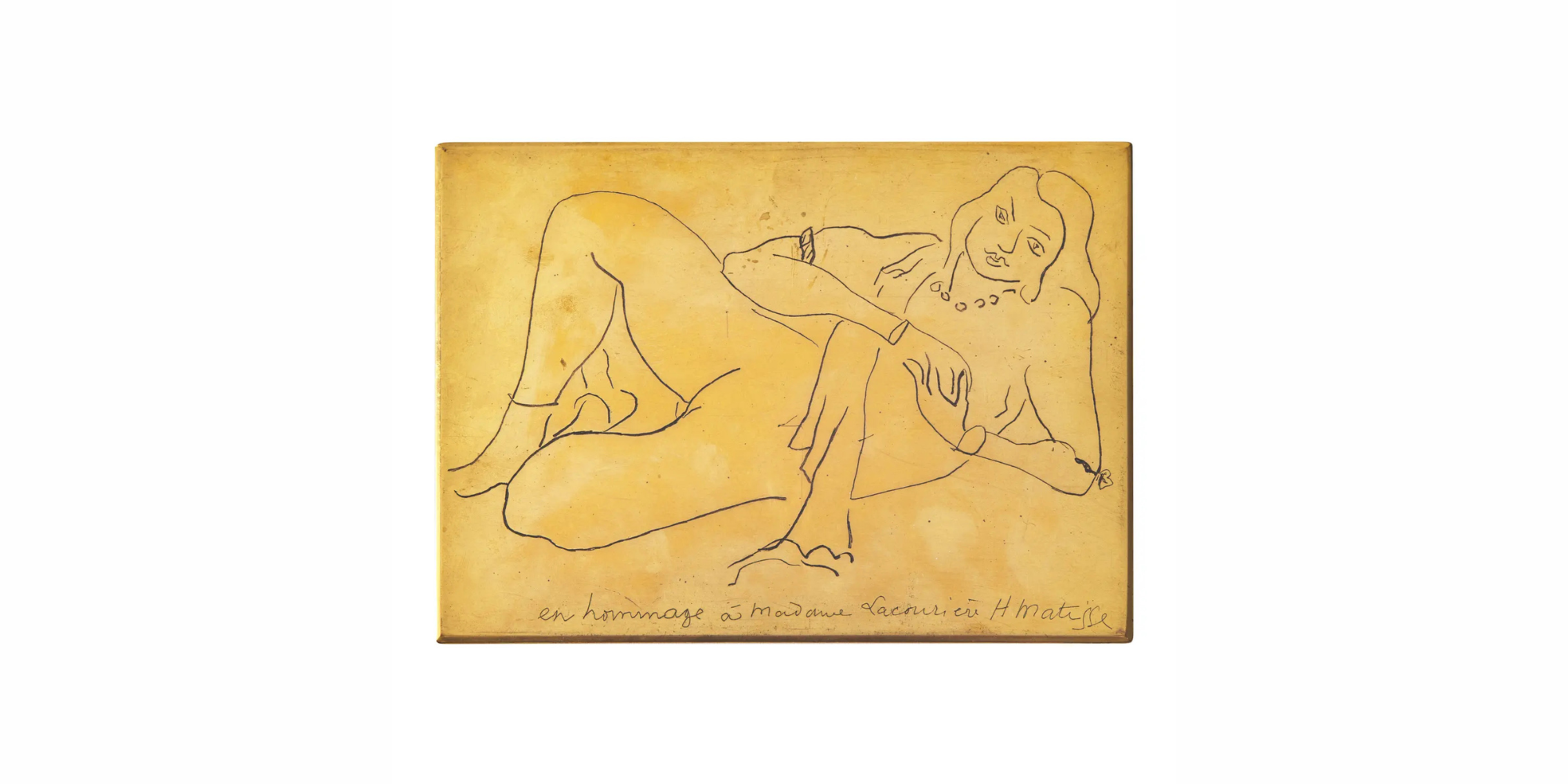 Lot 120: Henri Matisse, Nu couchée s'appuyant sur le bras droit, 1929