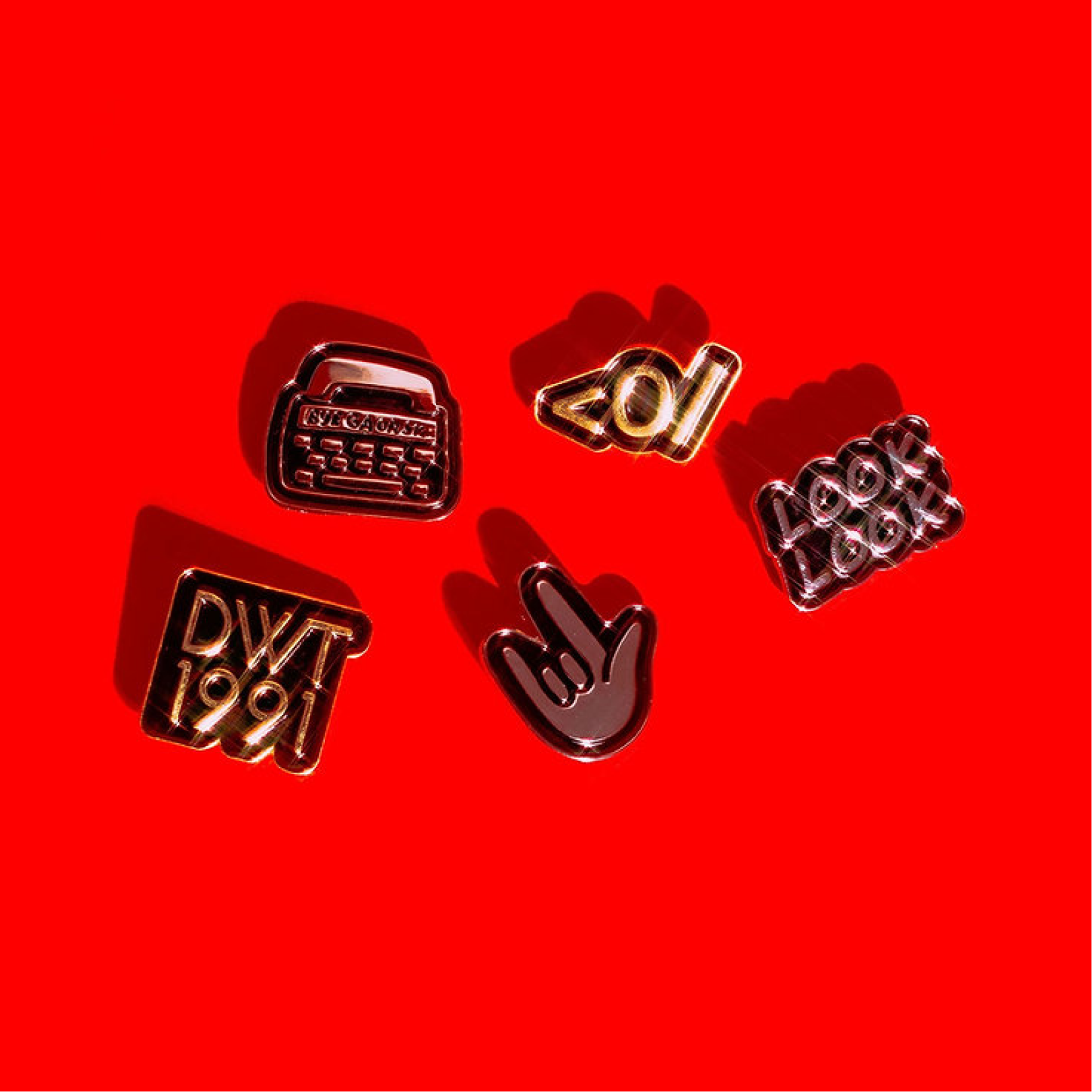 Deaf Power × Deaf West enamel pins