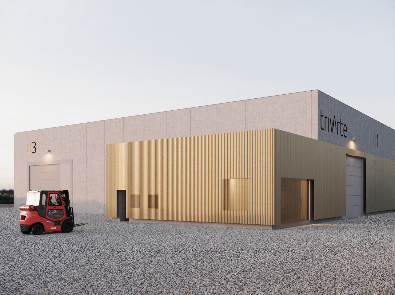 foto a colori di un edificio produttivo