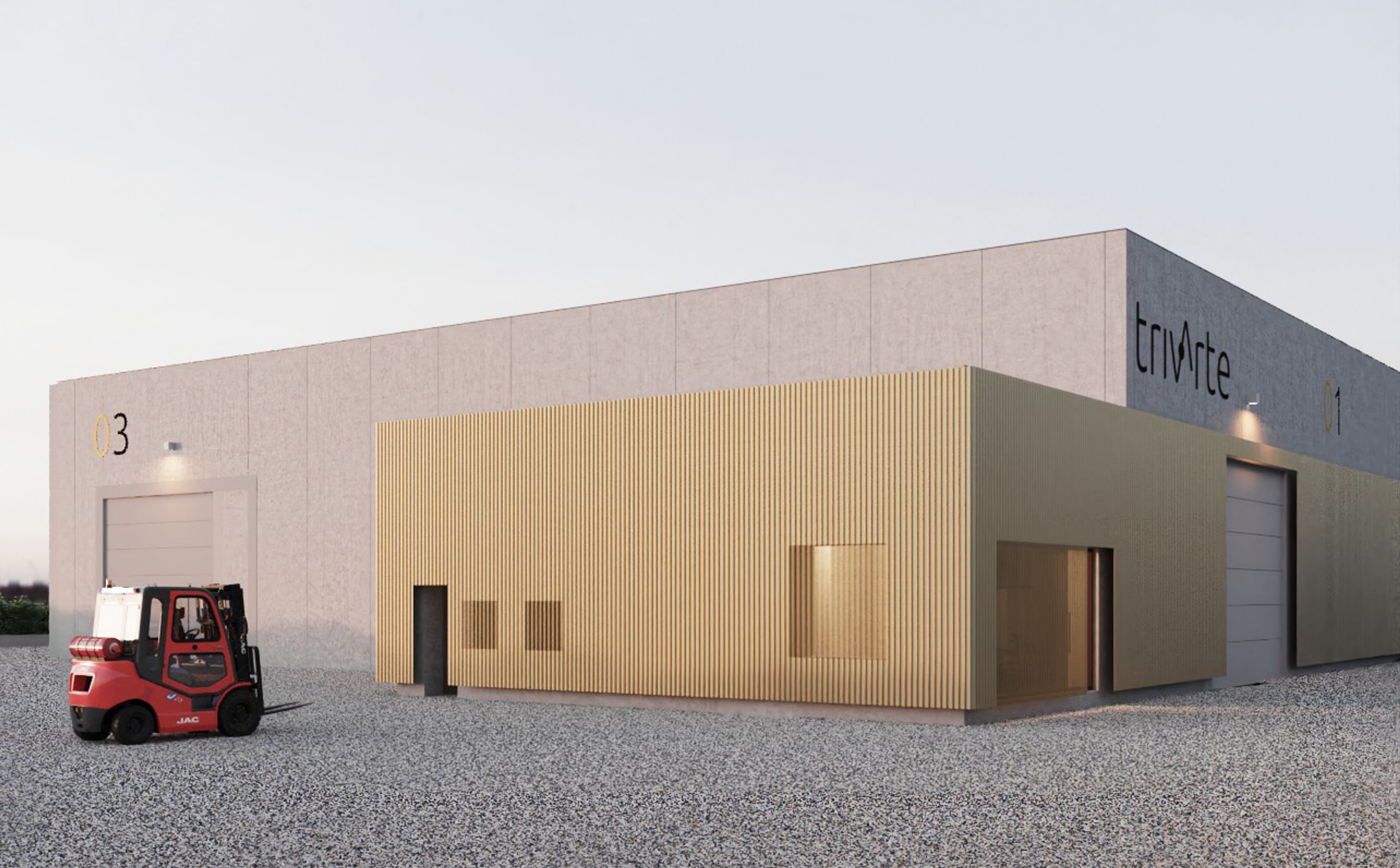 foto a colori di un edificio produttivo