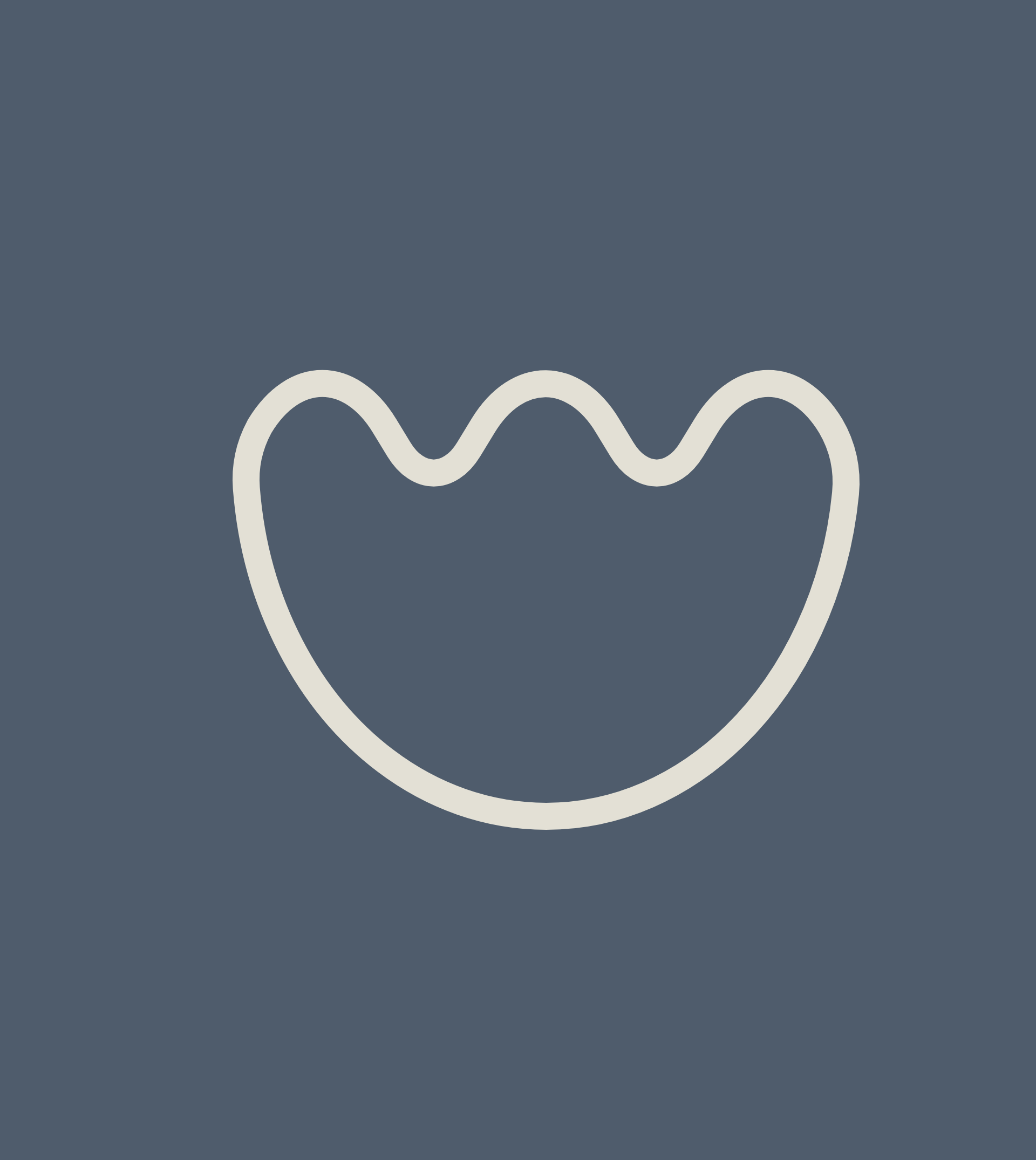 una linea bianca su uno sfondo blu