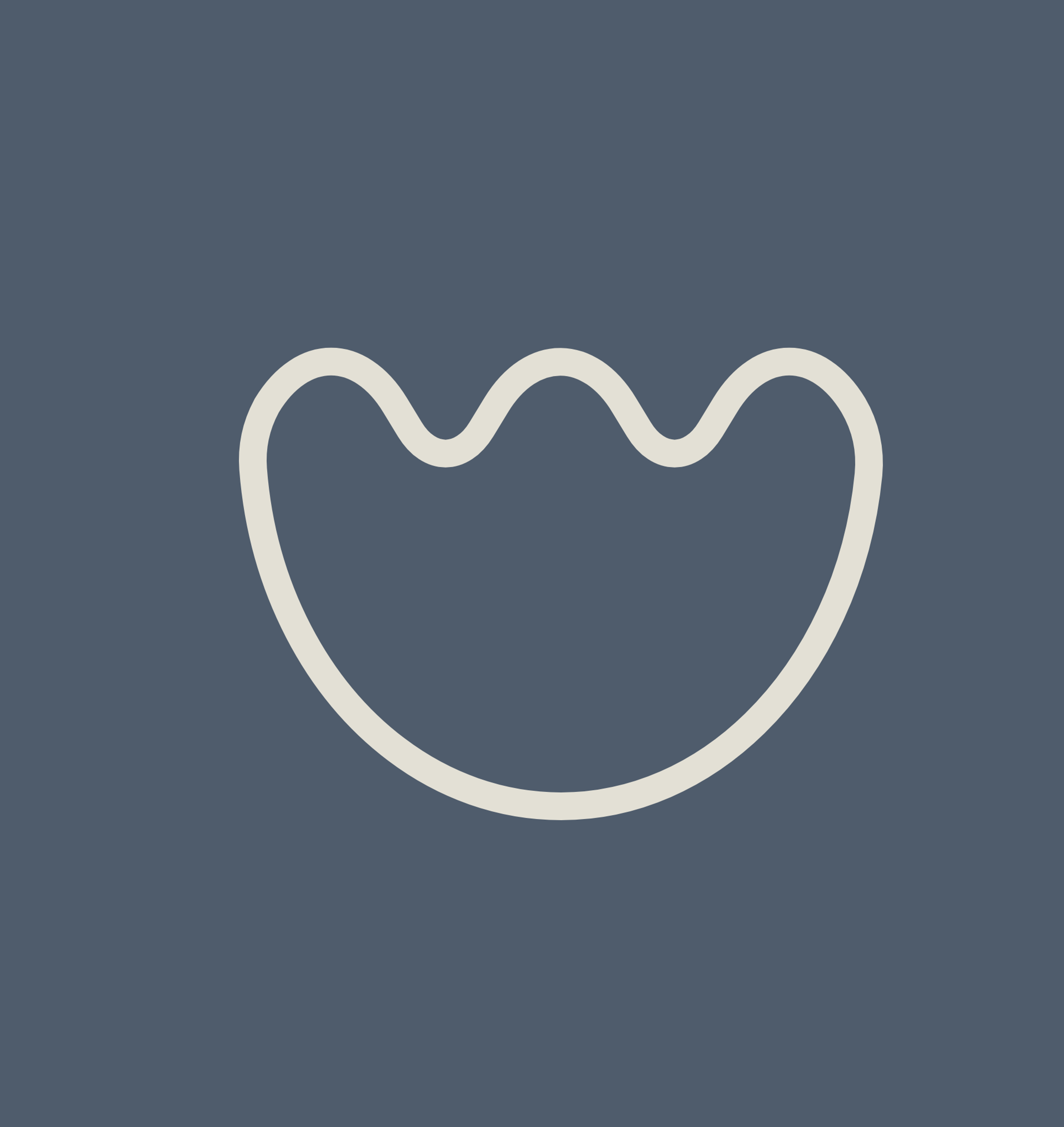 una linea bianca su uno sfondo blu