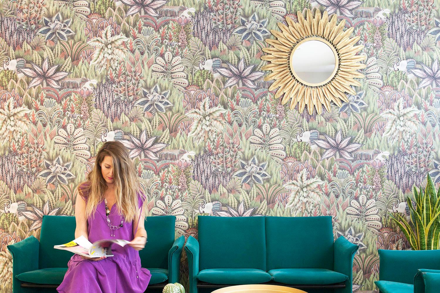 foto a colori sala d'attesa