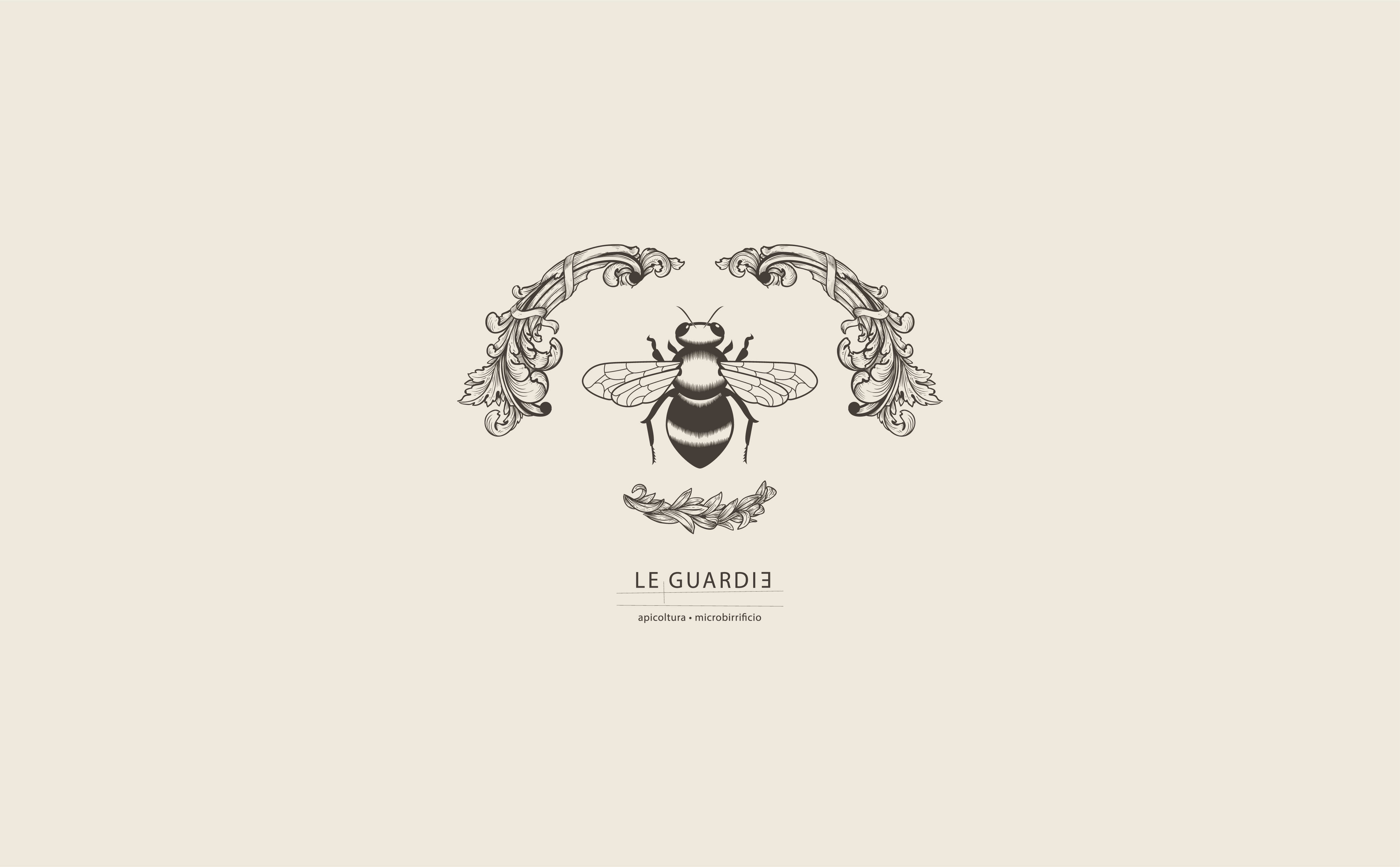 il disegno di un'ape con un testo nero