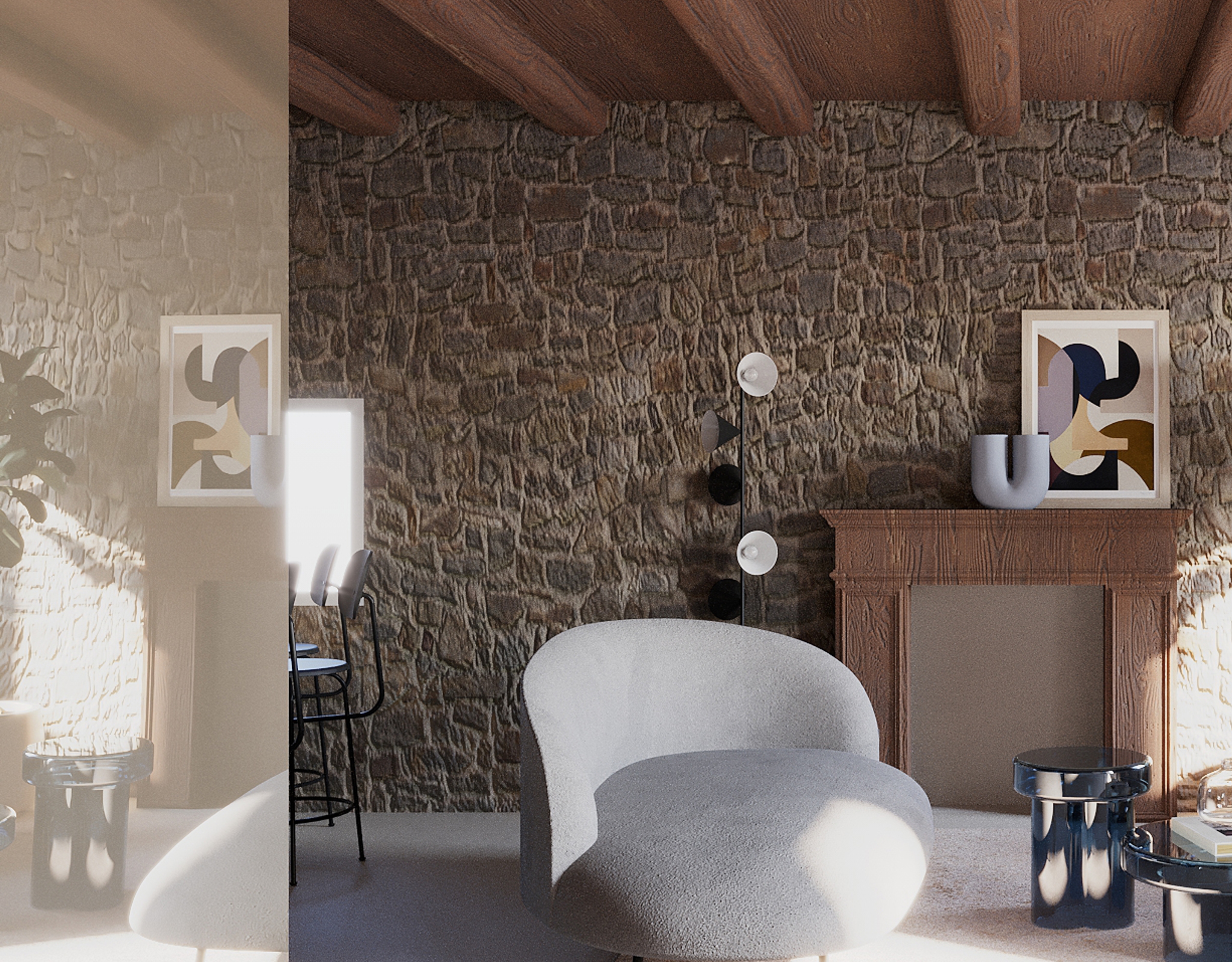 foto a colori interno casa ristrutturato