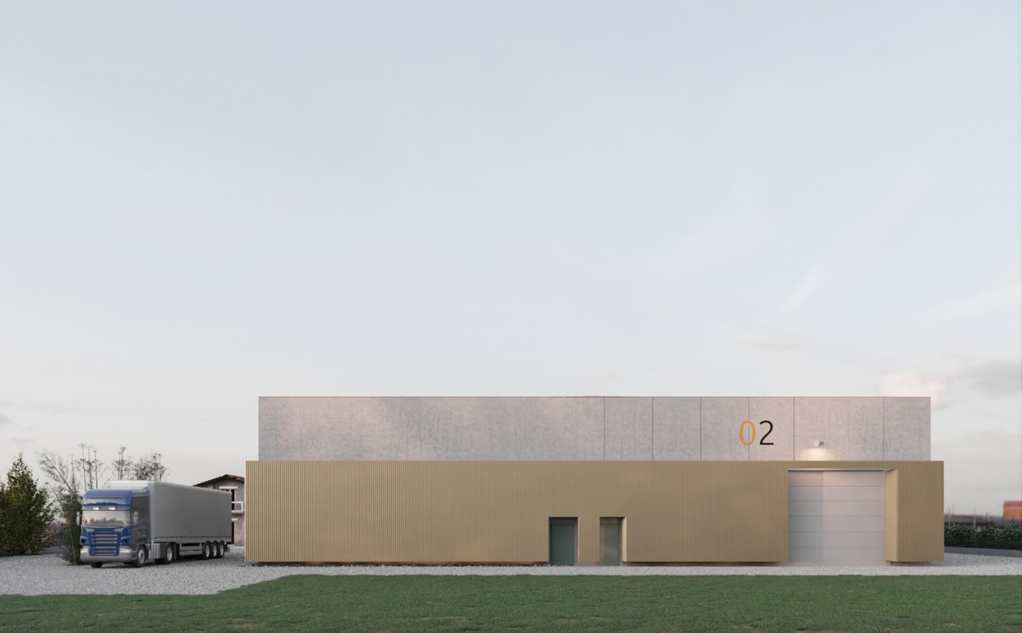 foto a colori di un edificio produttivo