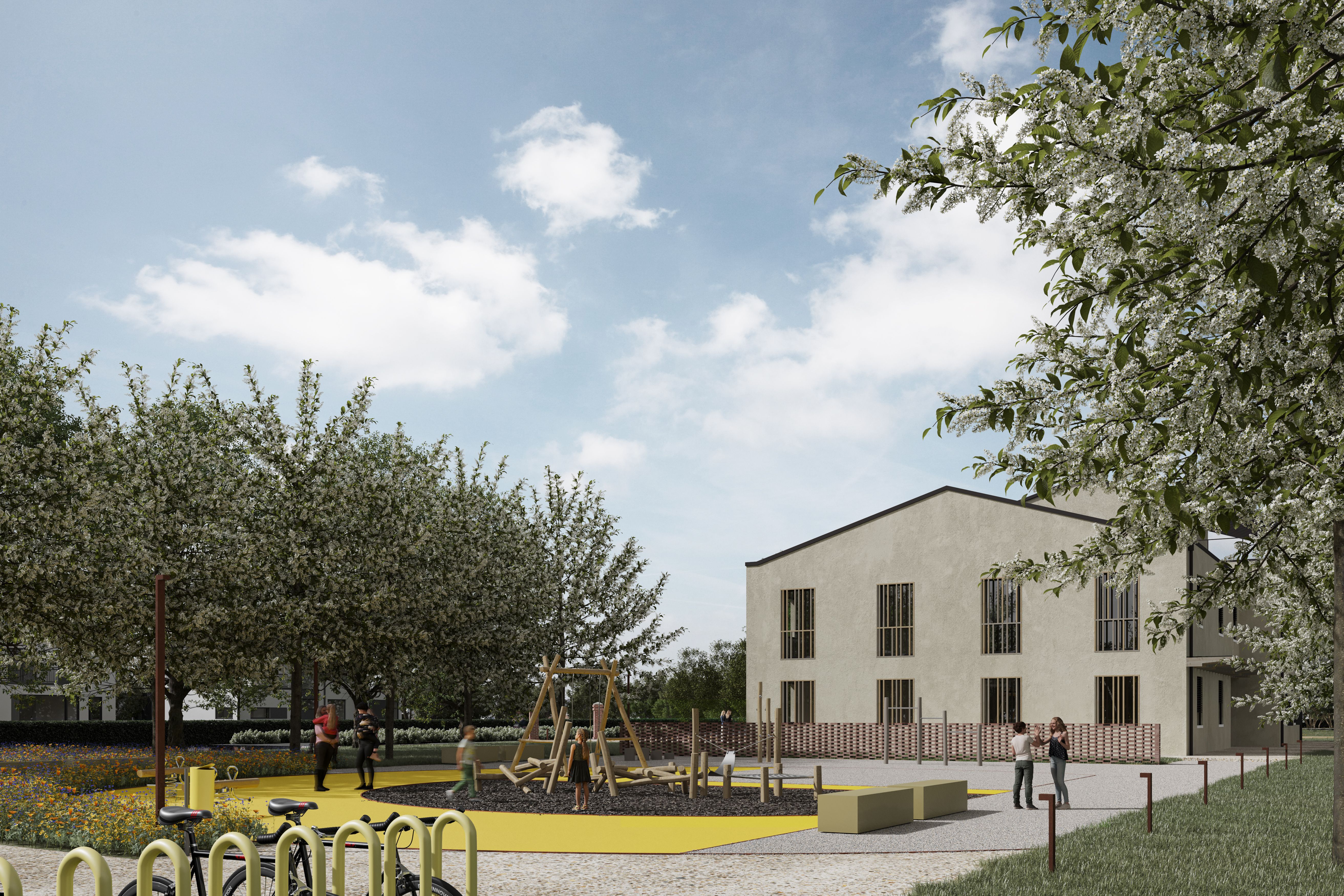 render a colori parco casa della comunità