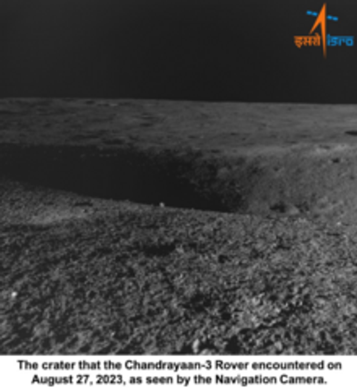 Chandrayaan 3's landing crater