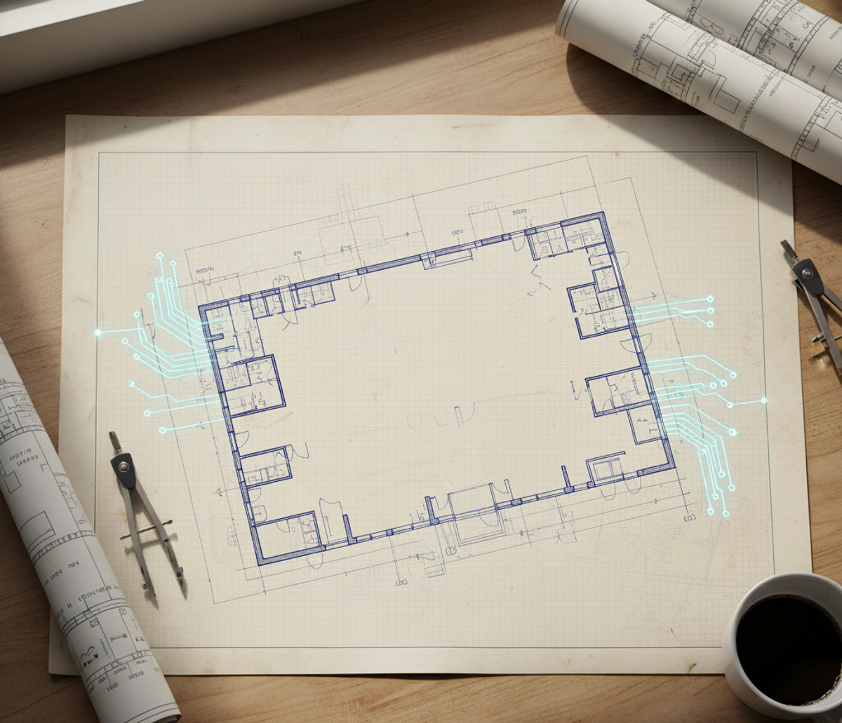 plan d'ensemble schématique du site