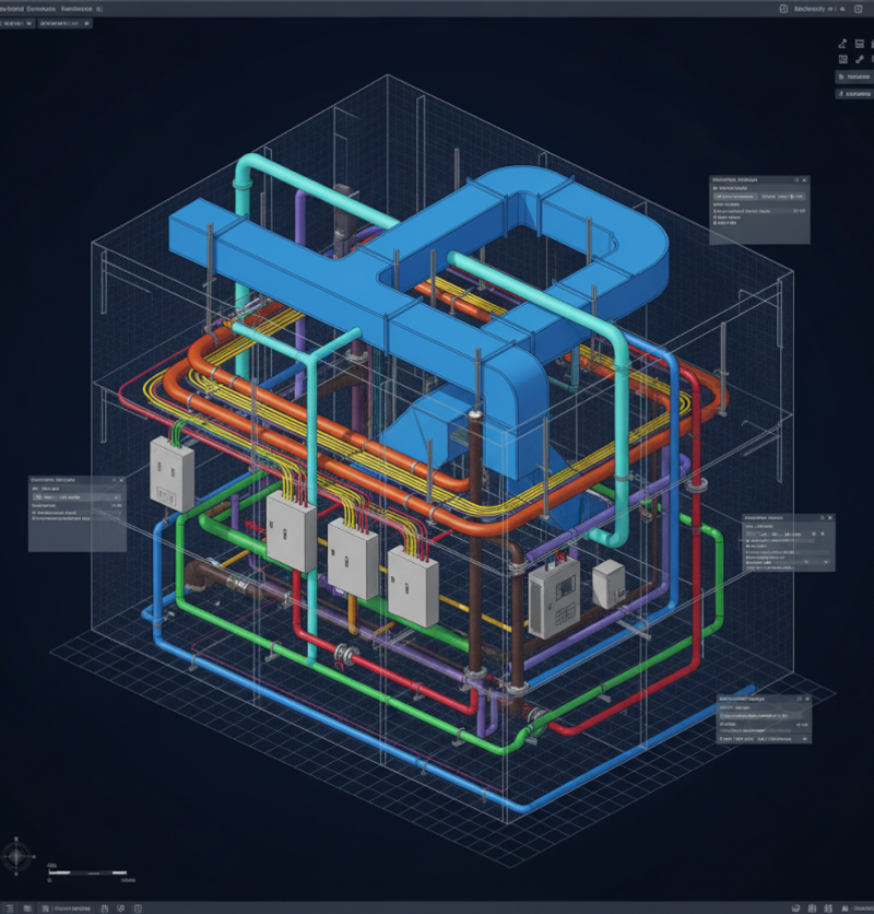 Systèmes de modélisation 3D MEP