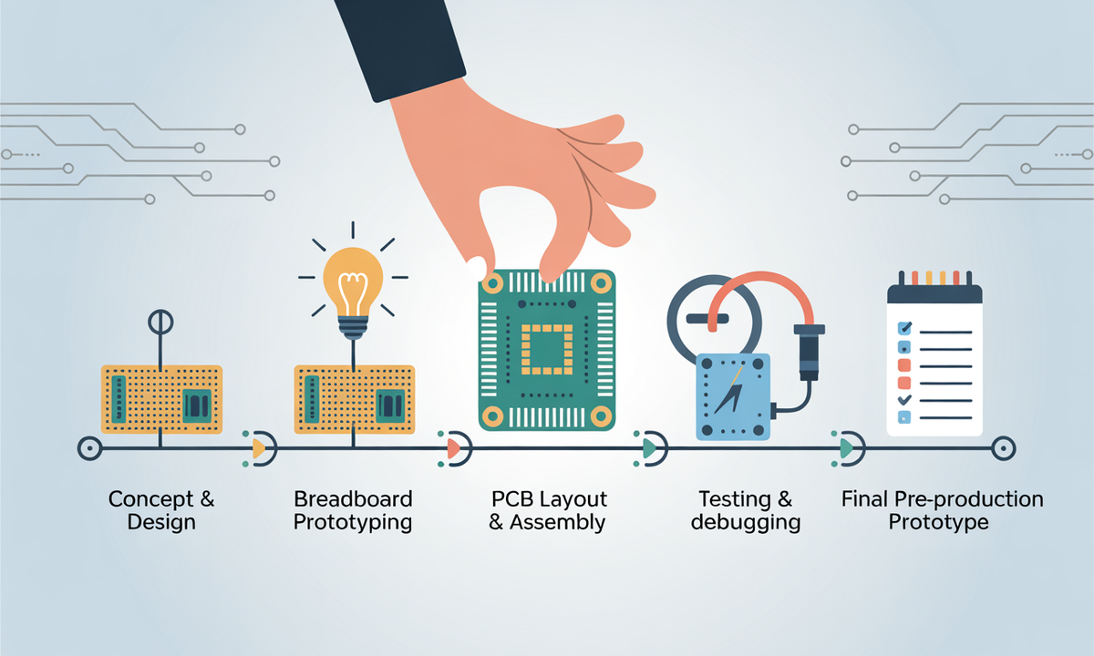 stages of pototype development in hardware desing