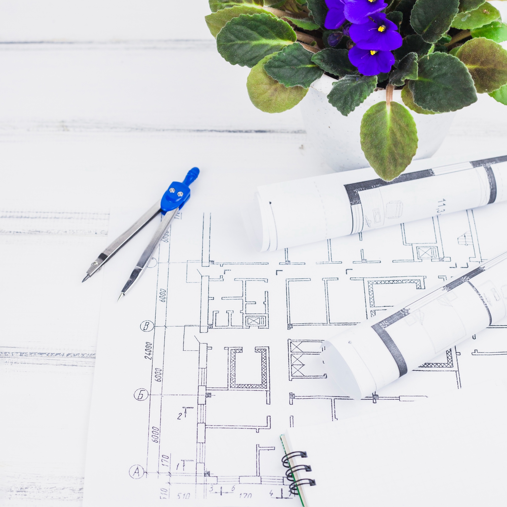 Dessins d'aménagement d'espaces intérieurs