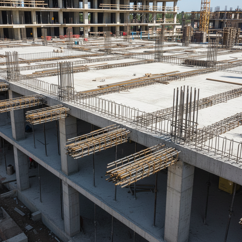 Détail des éléments en béton structurel