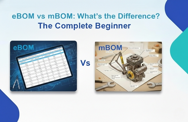 eBOM ou mBOM : quelle est la différence ? Guide complet destiné aux équipes de production