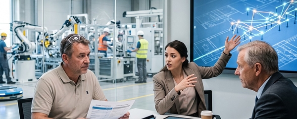 AI i produktionsbranchen: Skal man udvikle internt eller indgå et samarbejde med et AI-udviklingsfirma?