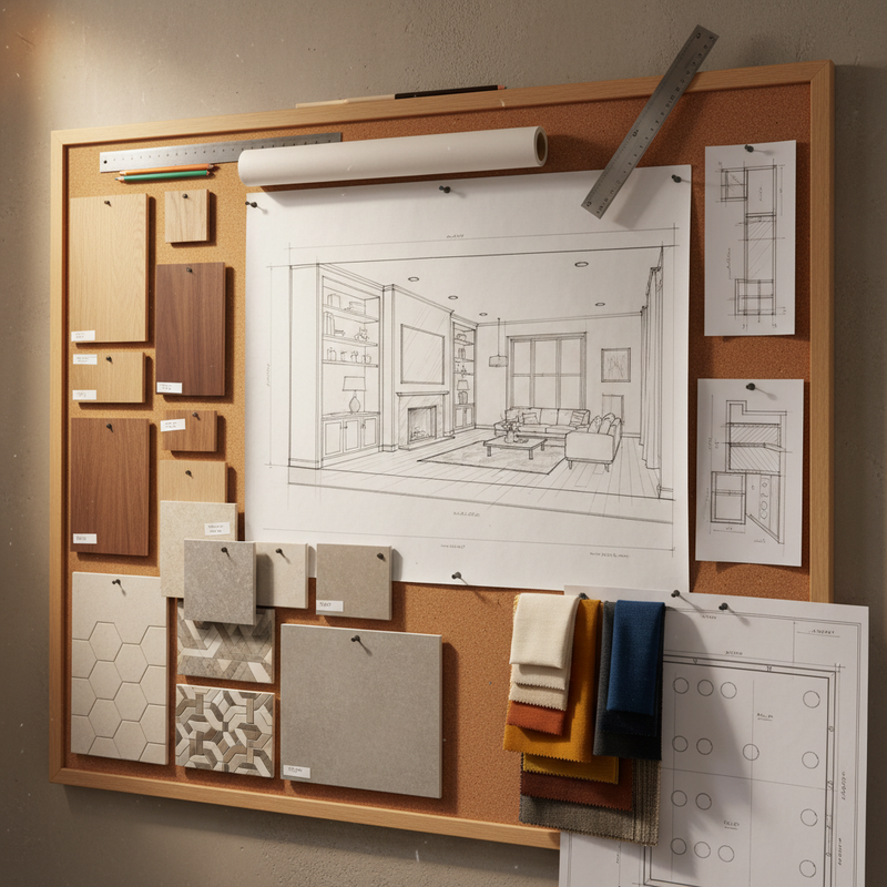Plans DD d'intérieur et tableaux de finitions