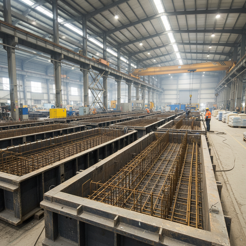 Détail des armatures pour préfabriqué