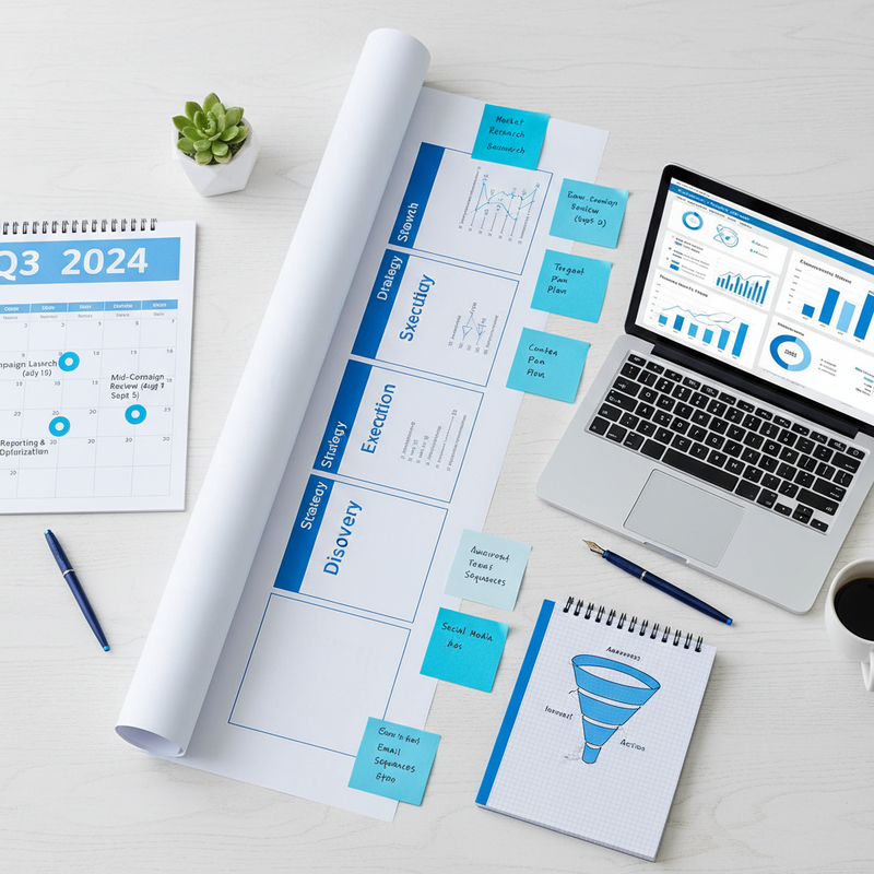 Stratégie et feuille de route de marketing digital