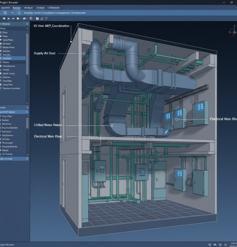 Modélisation et coordination BIM MEP
