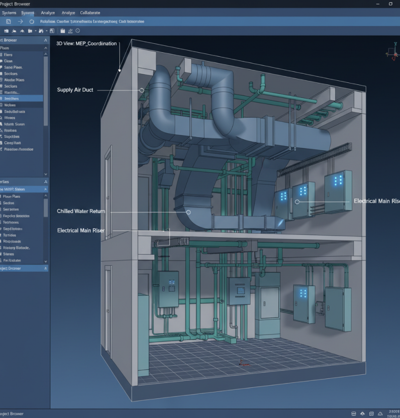 Modélisation et coordination BIM MEP