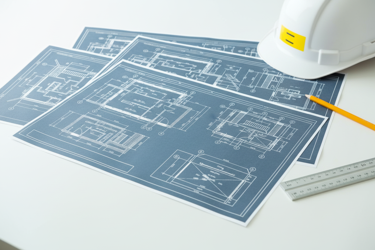 Dossier de plans prêt pour la construction