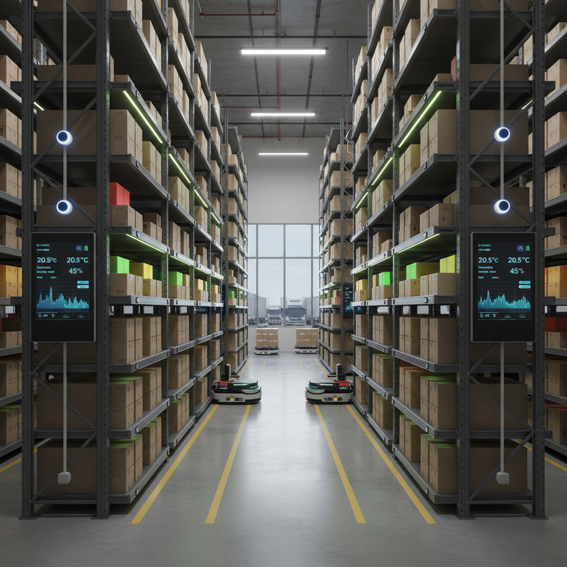 Capteurs IoT et étagères intelligentes