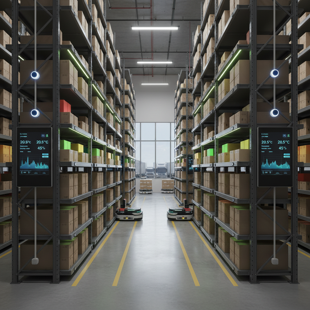 Capteurs IoT et étagères intelligentes