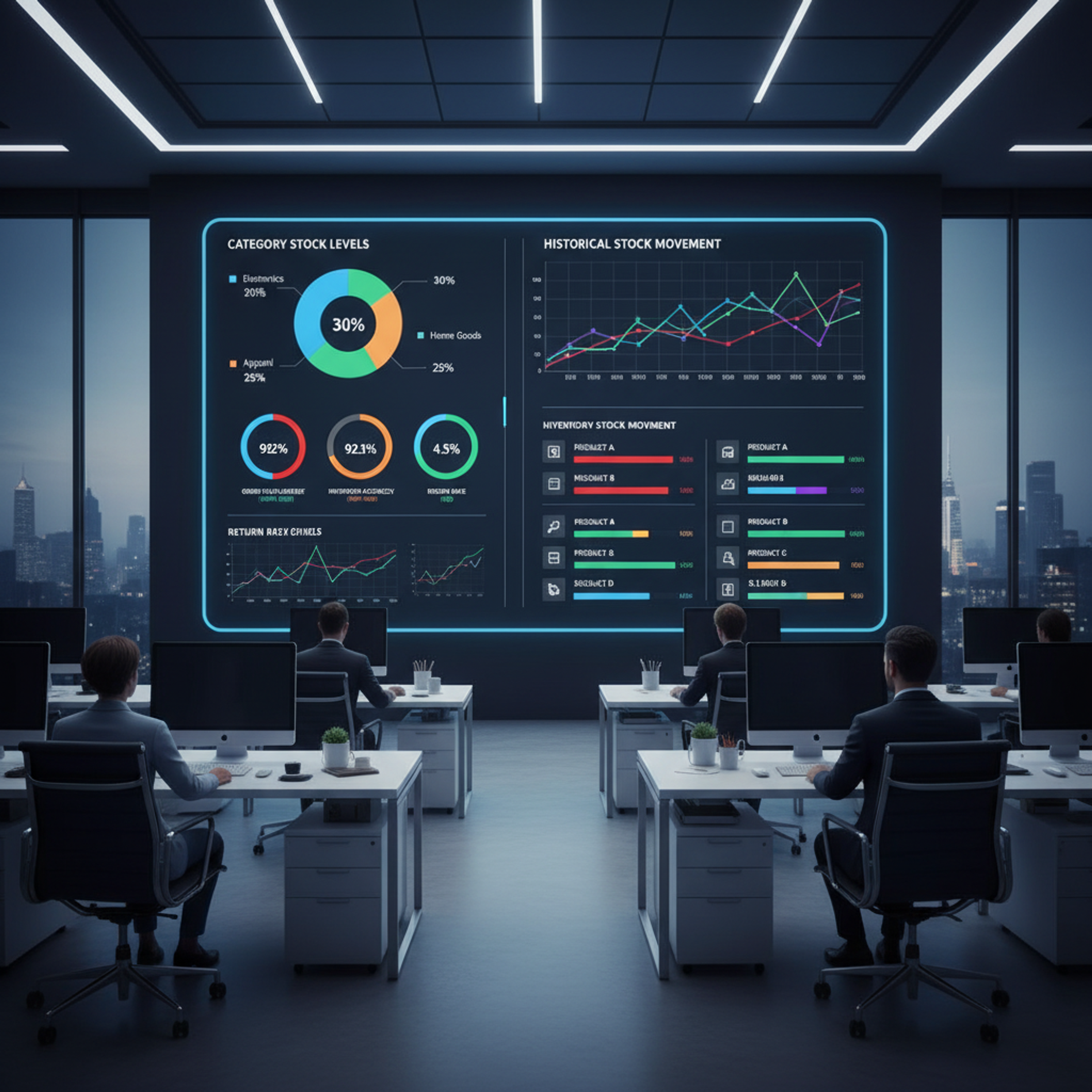 Tableaux de bord et analyses de stock