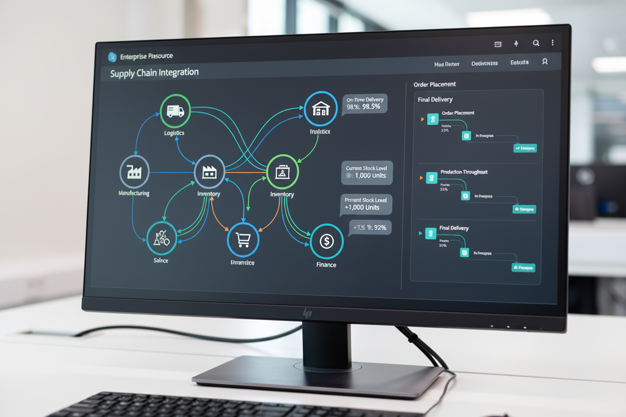 Intégration ERP et chaîne d'approvisionnement
