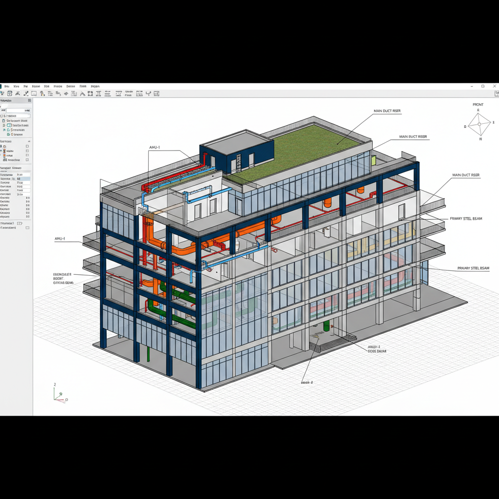 Modélisation BIM détaillée (LOD 200-400)