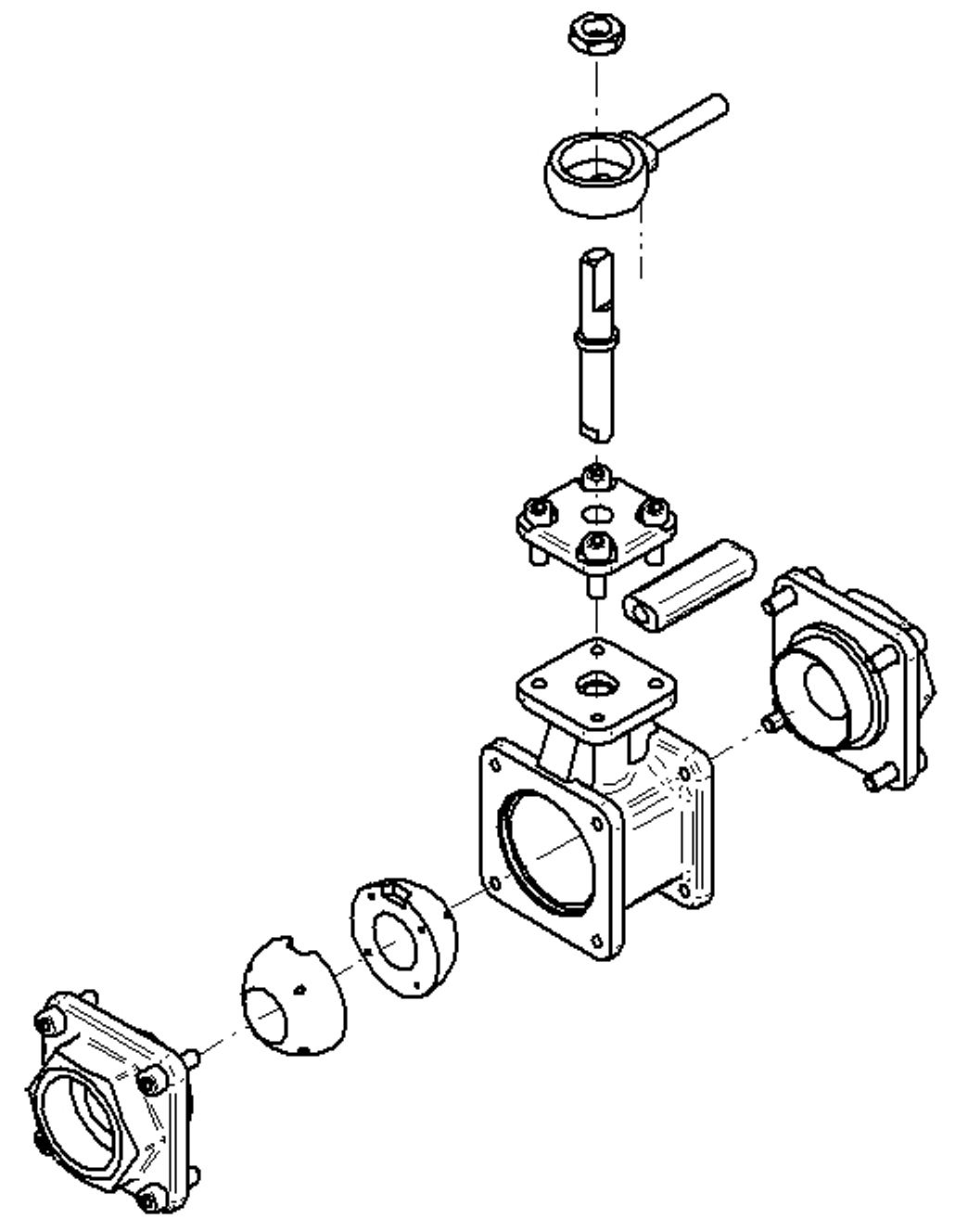Example of exploded assembly drawing.