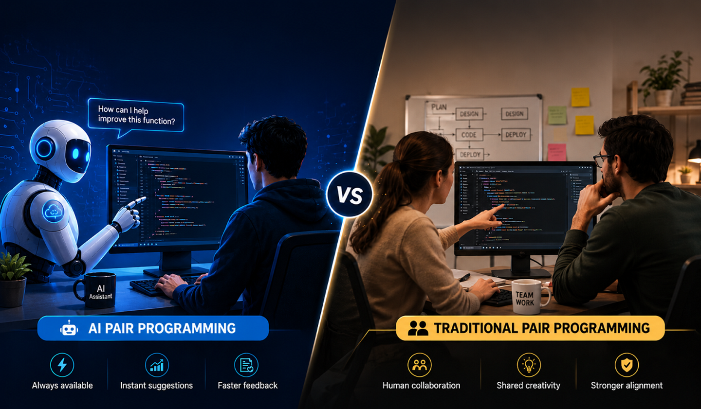 AI Pair vs Traditional Pair Programming