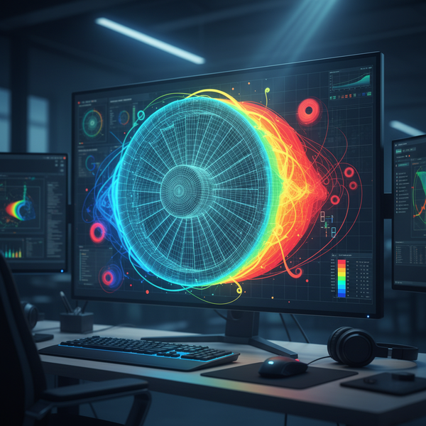 CFD and CAE simulation isometric workspace