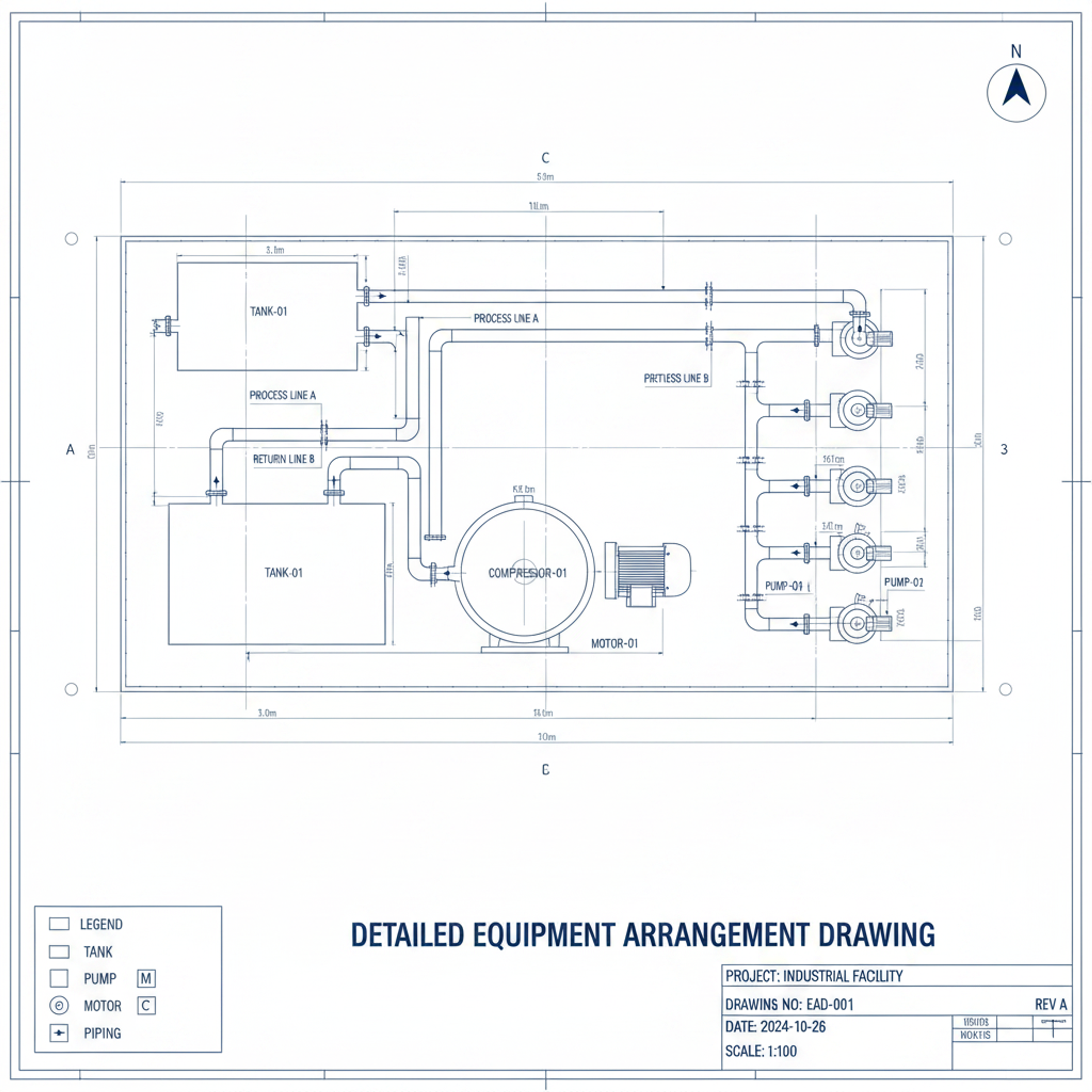 Detailed Equipment Arrangement Drawing