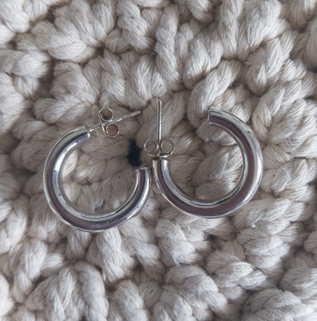 Silver Hoop Earrings