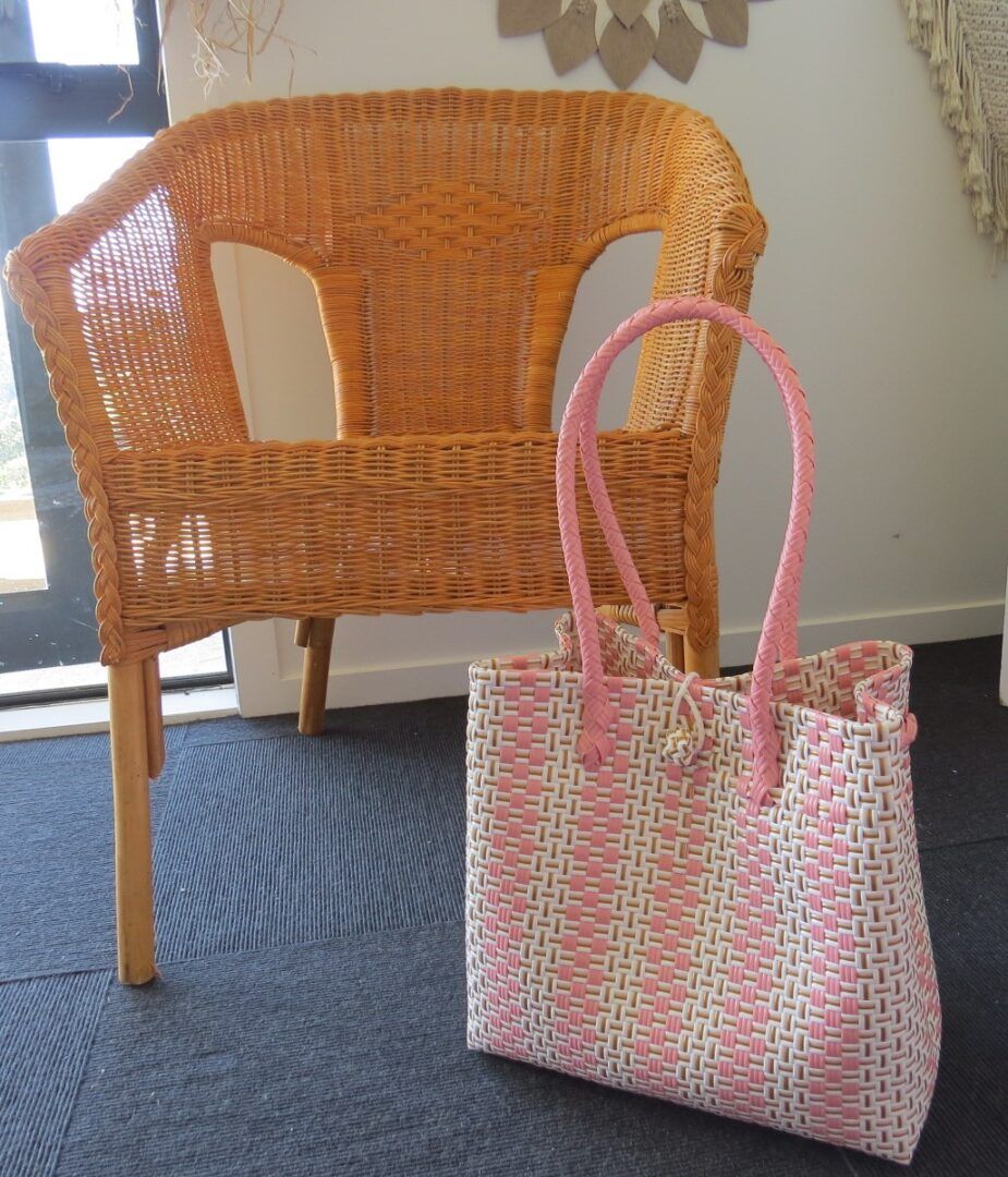 Pink White Gold Tote Bag - Stylish, Spacious & Durable.