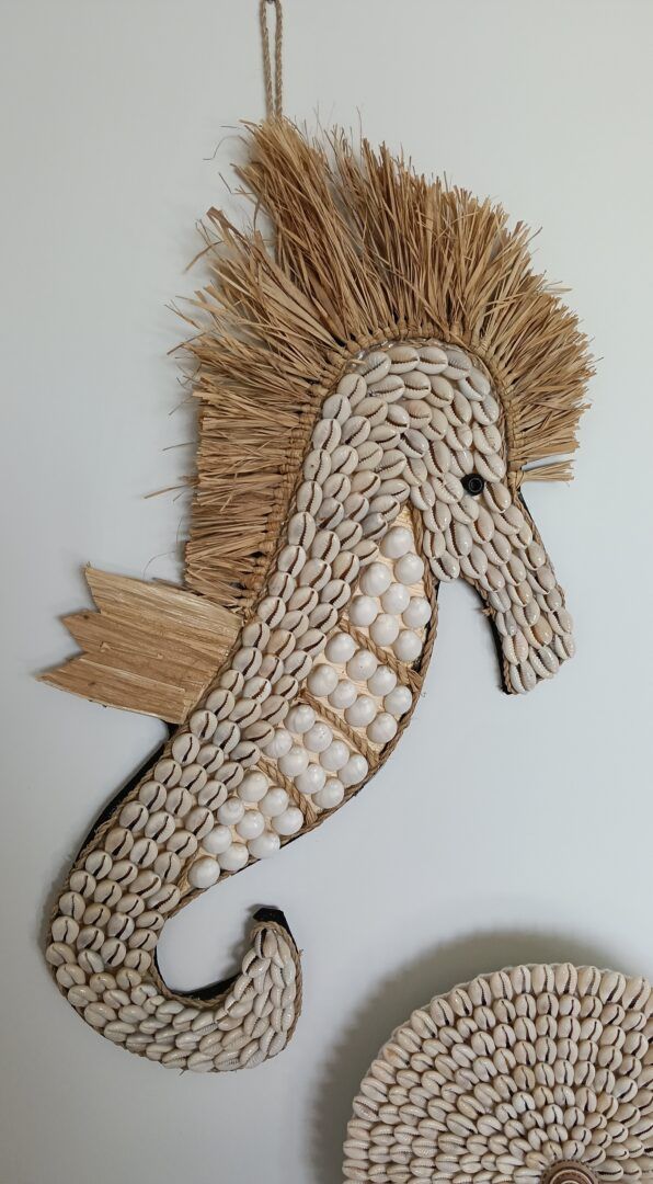 Seashell Seahorse - Add a touch of coastal charm to your home.