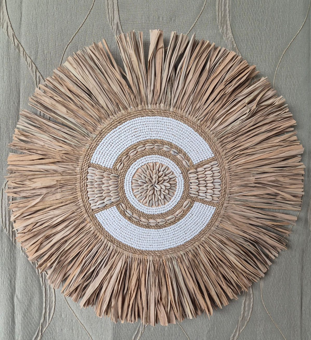 Shell & Raffia Wall Art