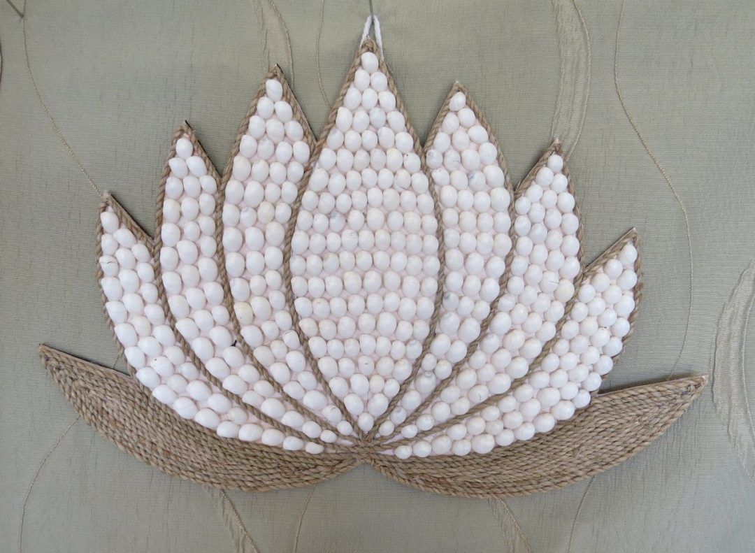 Lotus Shaped Shell Wall Art