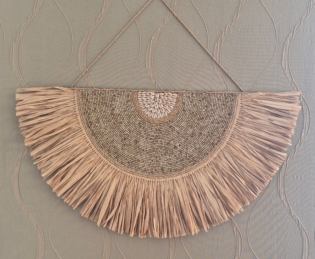 Seagrass Half Moon Wall Decor