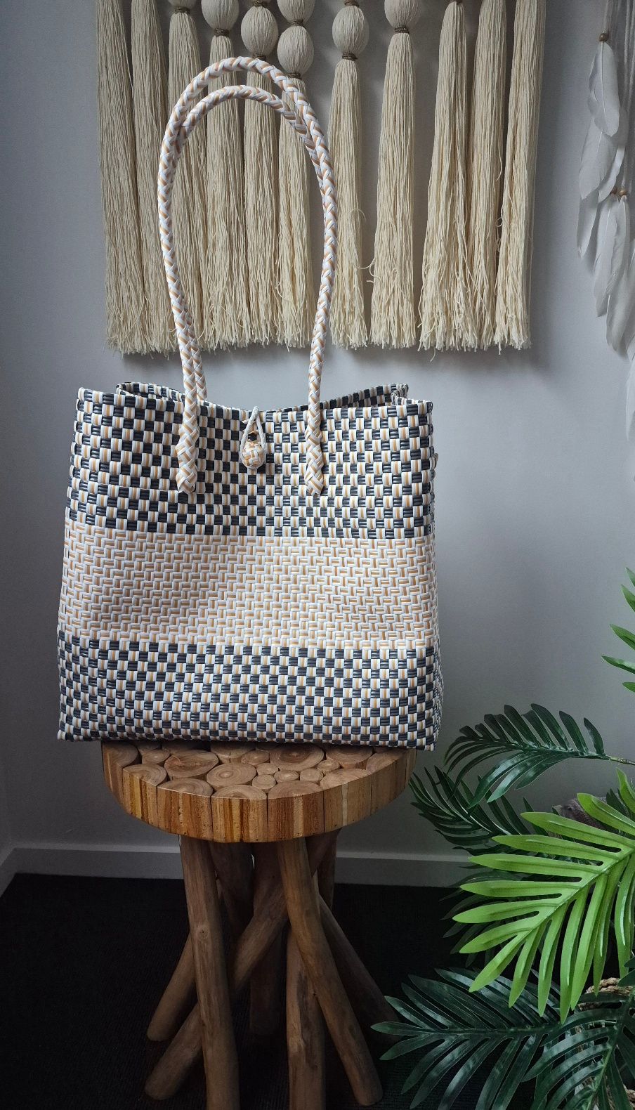 The Gilda Silver and Gold Recycled Plastic Tote Bag