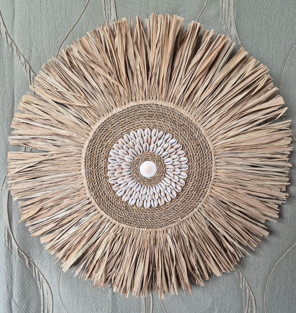 Raffia & Shell Wall Art