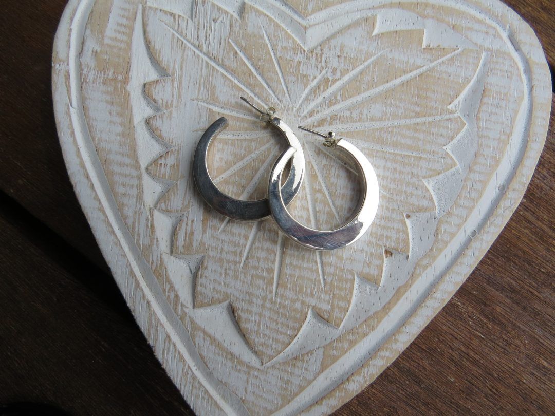 Smooth Polished Hoops