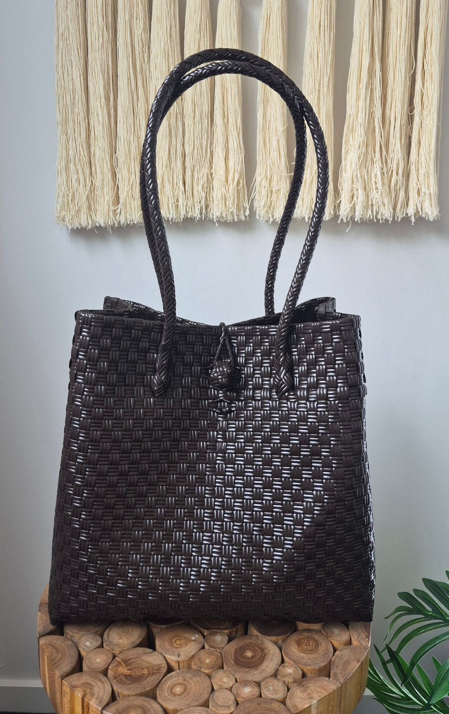 Cocoa Recycled Plastic Tote Bag 