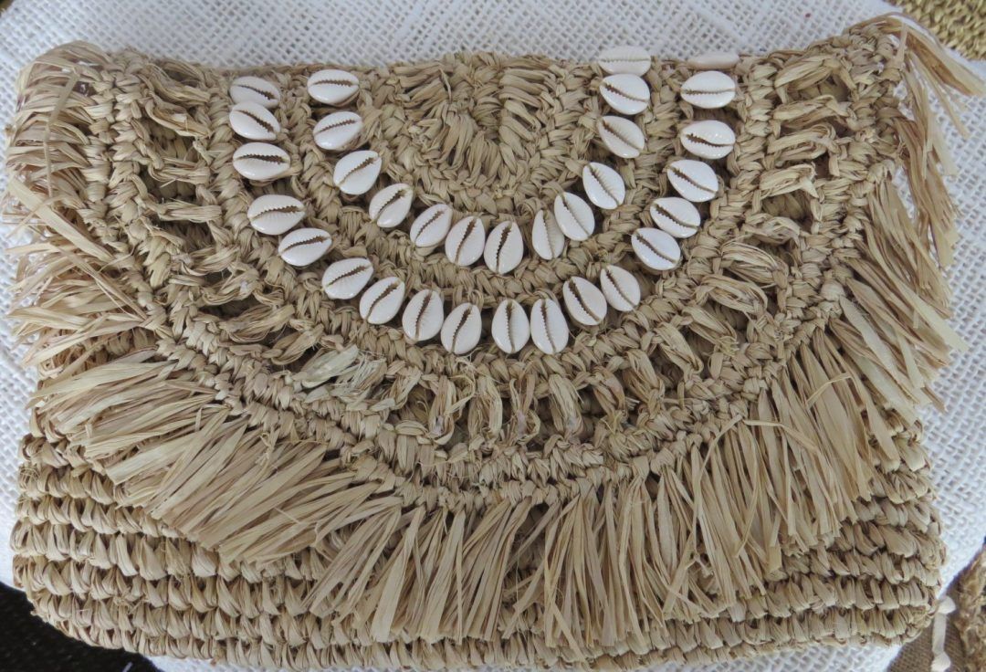 Tula Straw Clutch Bag